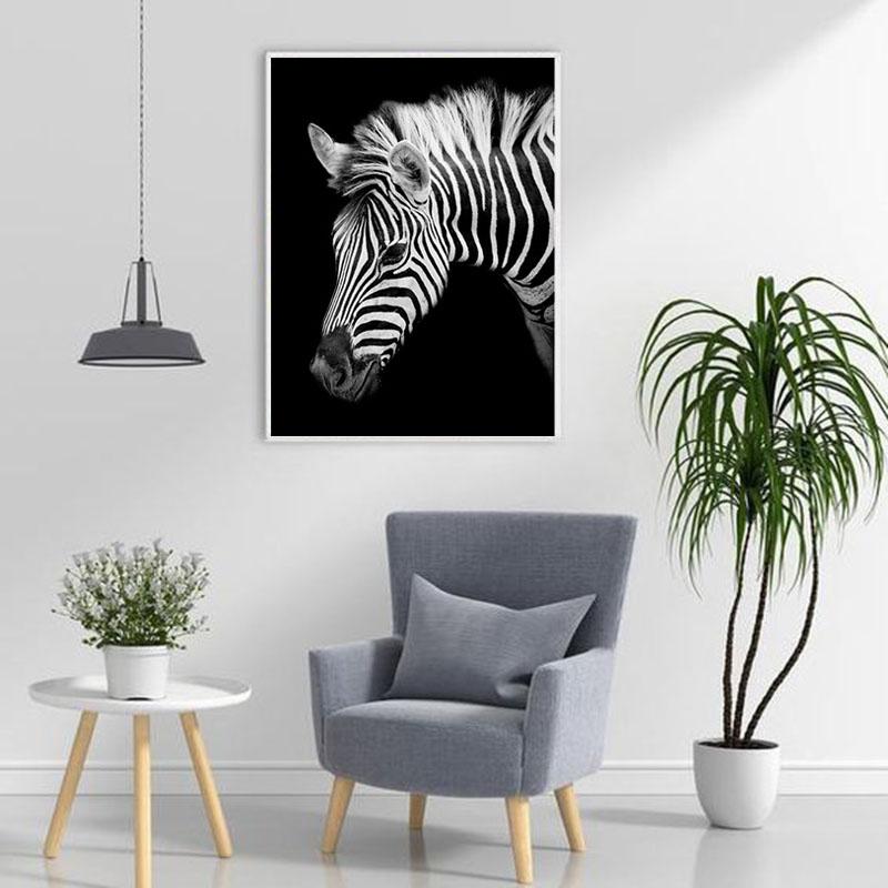 5D DIY Diamond Painting Zebra Animals Full Round Diamond Embroidery Sale Pictures of Rhinestones Cross Stitch Home Decor