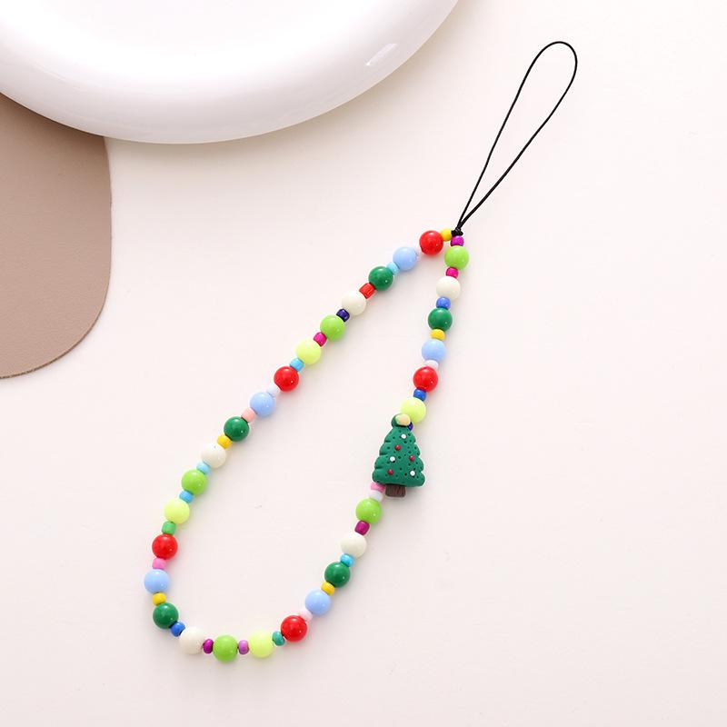 New Christmas Mobile Phone Chain DIY Accessory Bell Pendant Phone Case Decoration Hanging Ornament Anti-drop Mobile Phone Chain
