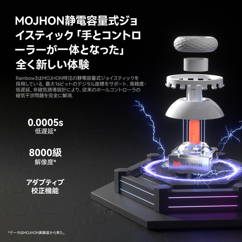 BIGBIG WON Rainbow 3 Capacitive 2000Hz Polling 16 Mechanical 14 Custom RGB Gyro Switchable Hall Compatible with Gamepad Controller, Joystick, Rate,