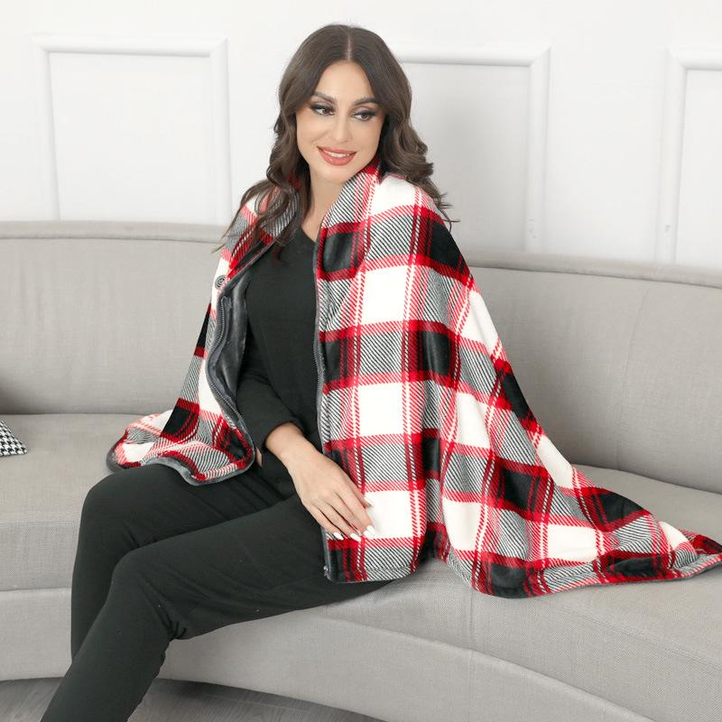 Multifunksjonelt USB-varmeteppe og sjal for kontoret