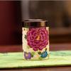 Creative Ceramic Tea Caddy Peony Flower Decoration Candy Jar Home Multifunctional Coffee Beans Nut Powder Storage Box Sealed New