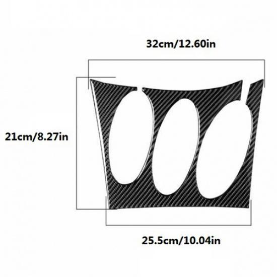 Carbon Fiber Interior Radio Control Panel Trim Cover For Nissan 350Z 2003-2009