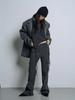 RAMEE Edge Pocket Cargo Bootcut Pants [Black, Charcoal]