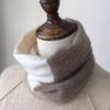 Windproof Infinity Scarf Splicing Color Loop Neck Gaiter Soft Neck Collar  Autumn Winter