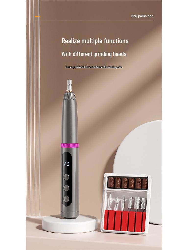 Electric Nail File & Polisher with UV Lamp