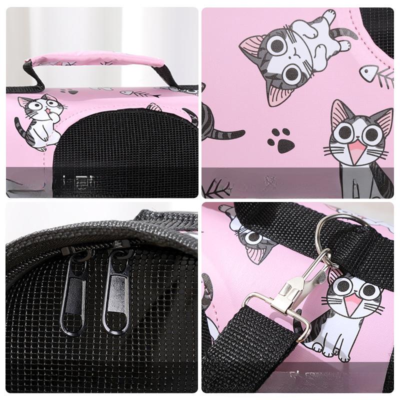 This Cat Backpack Is A Multi-color and Multi-pattern Portable Handbag Made of Oxford Fabric for Pets