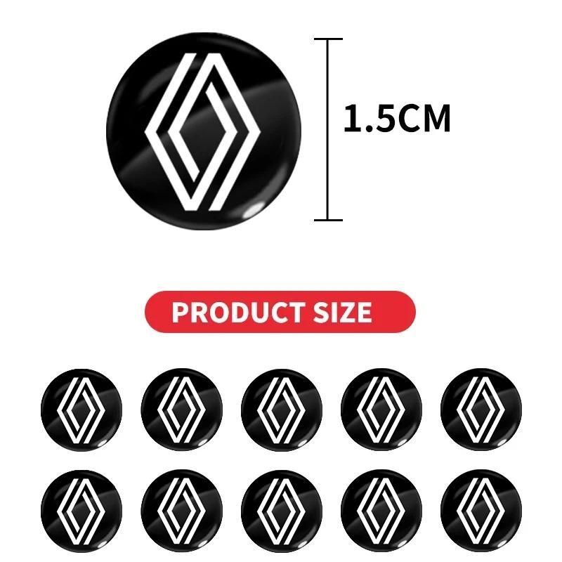 2026 Heet Voor Renault Naafdoppen Nieuwe Auto Slot Sleutelgat Stickers Deurslot Bescherming Auto Stickers Voor Renault koleos duster megane logo's