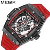New Meigel Men's Watch, Fashion Square Luminous Sports Watch Men's