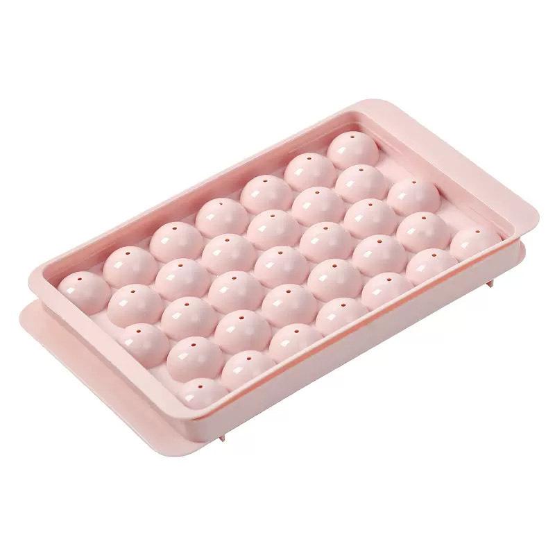 33 Ice Grid Household Food Grade Spherical Ice Grid With Lid Creative Homemade Ice Cube Mold Frozen Ice Cube Ice Box
