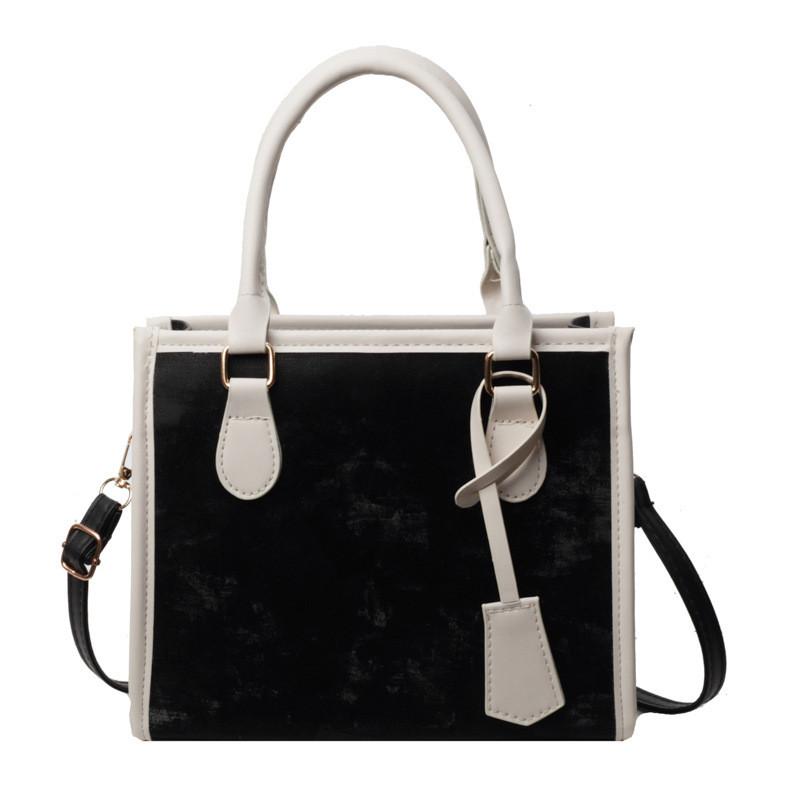 Trendy Korean Style Tote Bag For Women Stylish Casual Color Block Crossbody Bag 2024