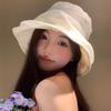Solid Color Thin Fisherman Hat For Women Summer Mesh Wide Brim Bucket Hat Casual Outdoor Ladies Girl Panama Basin Cap