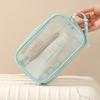 Large Capacity Mesh Cosmetic Travel Bag Dust Resistant Ventilation Portable Toiletry Organizer For Gym And Daily Use