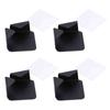 4Pcs NoPunch Power Cable Storage Rack WallMounted Socket Power Cord Hook Holder Bracket Black