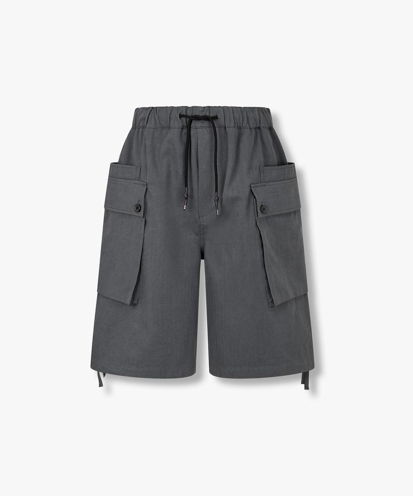 STUDIO TOMBOY [Men] Herringbone Cargo Shorts_Gray 9156231115