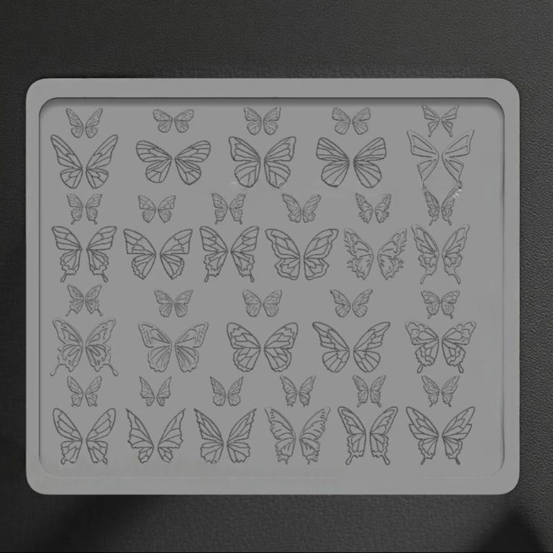 3D Nail Art Silicone Mold For Intricate Floral Designs Easy DIY Manicure Tool Portable Manicure Embossing Mold