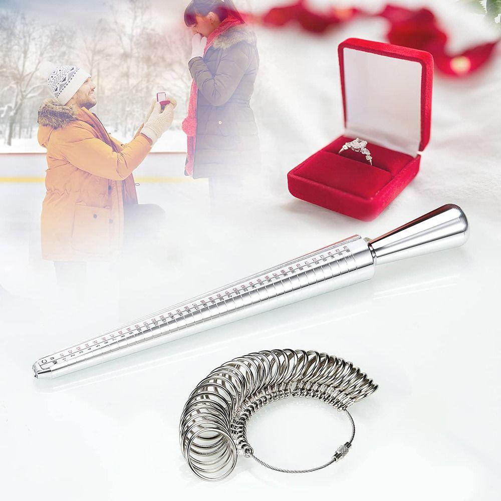 Langlebiges Ringmaß Messwerkzeug Set Schmuckgrößenmesser Set Schmuckgrößenmessung