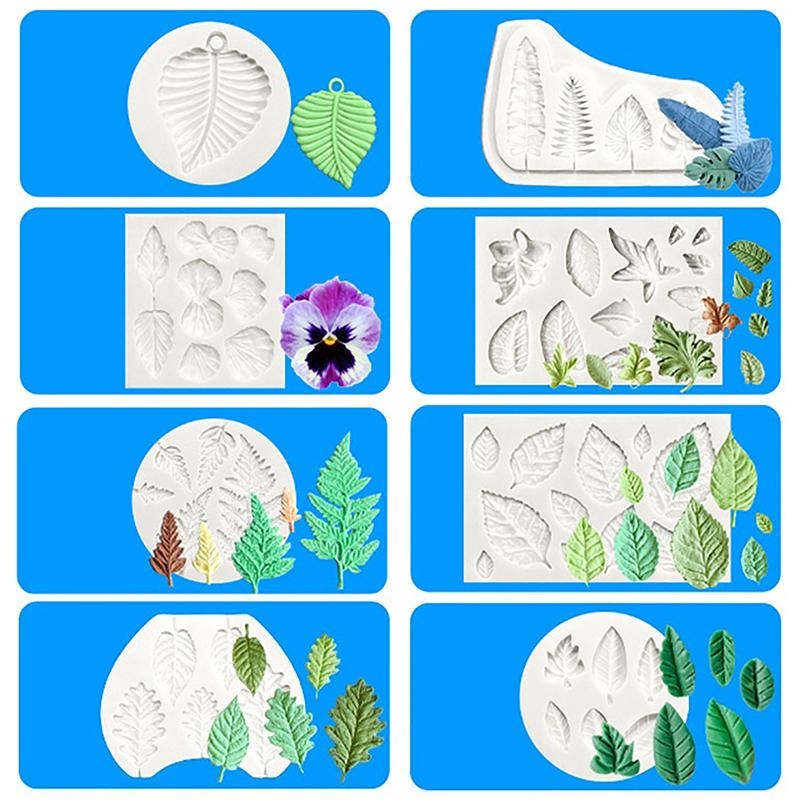 1Pc Leaves Cake Mould Palm Turtle Leaf Silicone Mold Cake Sugarcraft Chocolate Mold Baking Cake Decoration Kitchen Tools