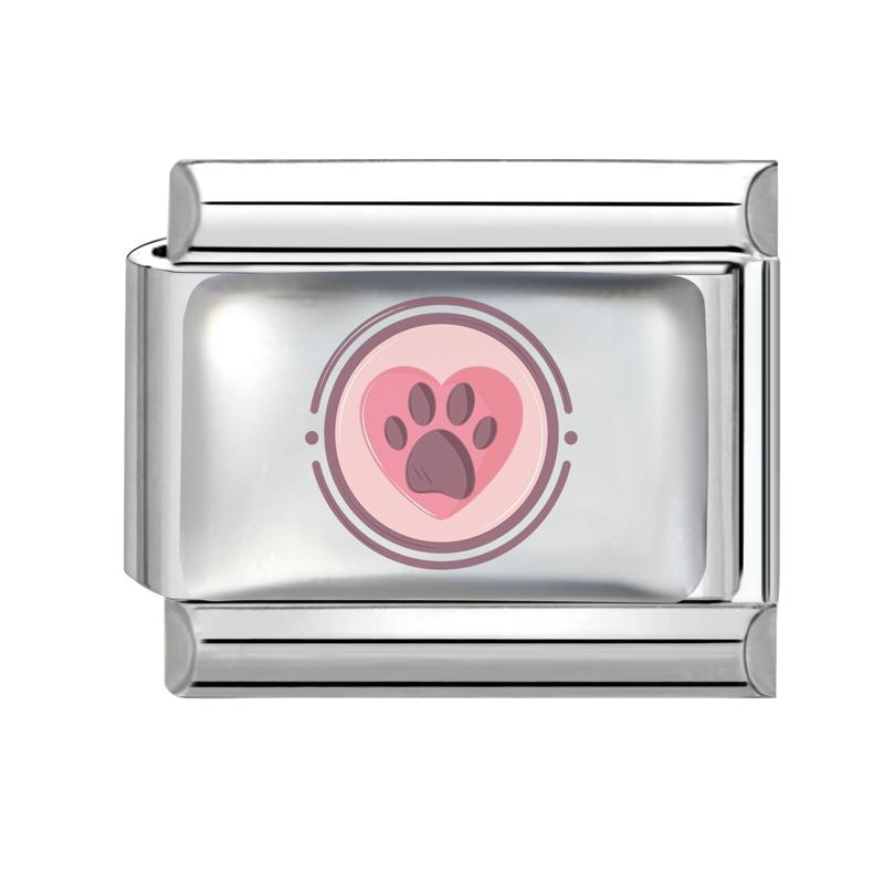 

Funny Animal Series Cartoon Cat Cow Whale Love Italian Links Fit 9mm Stainless Steel Bracelet Making DIY Charm Colorful Jewelry