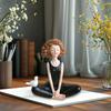 Yoga Girl Figurines Yoga Statue Art Sculpture Figure Resin Home Decoration Desk Ornament, Statuette For Your Desk/Bookshelf