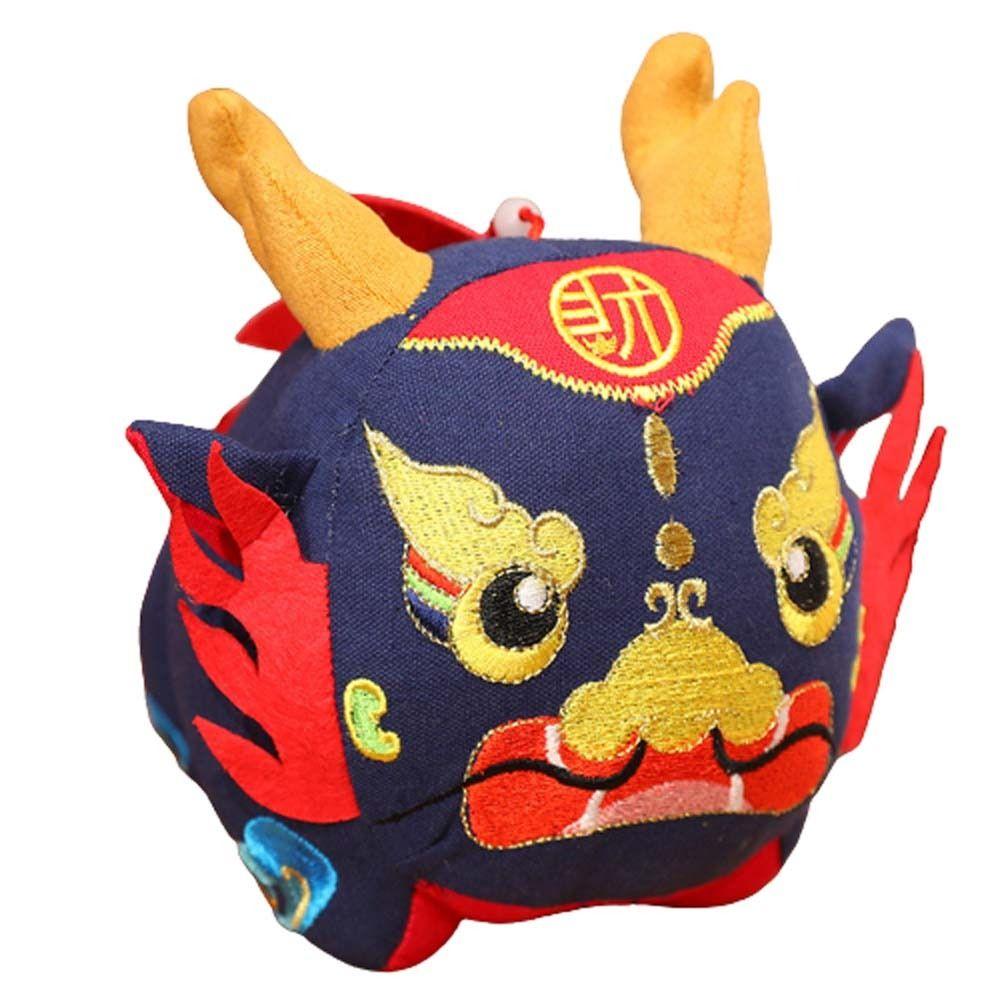 

Zodiac Dragon Lucky Dragon Plush Toys Chinese Drama Style Plush Dragon Pendant New Year 18cm синій