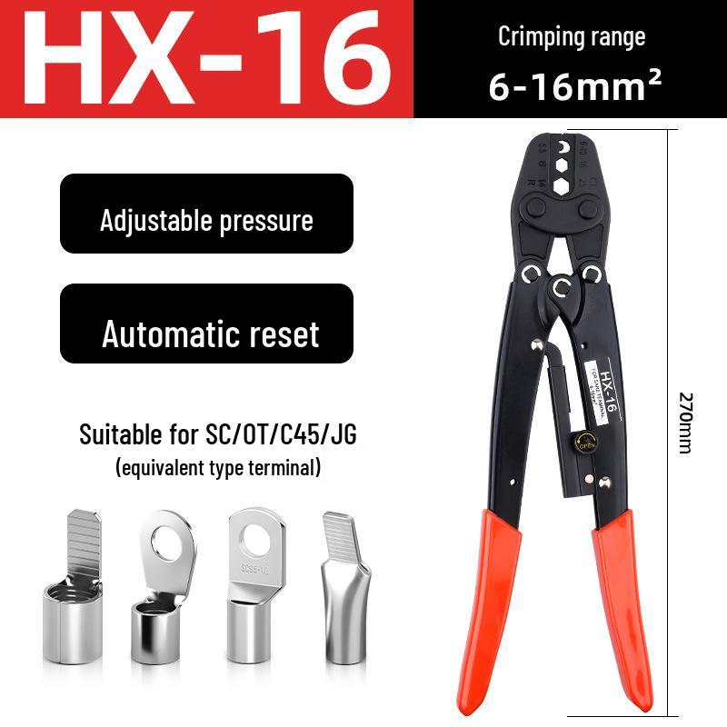 HX-50B Copper Lug Wire Crimping Pliers for SC/JG/UT/OT Terminals