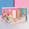 Kitchen 3D Room Model Puzzle Toys Cardboard Room Model Craft Toys 3D Room Cardboard  Birthday Gift