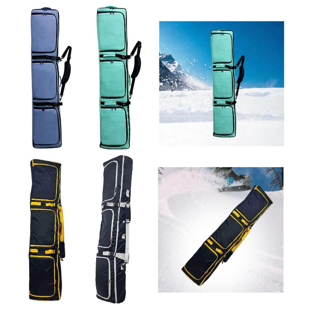 Ski Equipment Bag Snowboard Carrier Backpack With Wheels Waterproof Polyester Adjustable Size