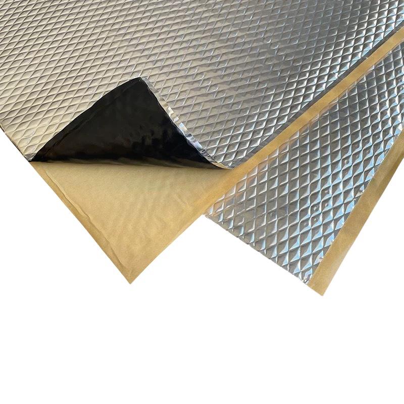1 Piece Engine Bonnet Firewall Noise Proofing Deadener Anti-Noise Pads 2Mm Aluminum Foil Car Sound Heat Insulation Cotton Mats