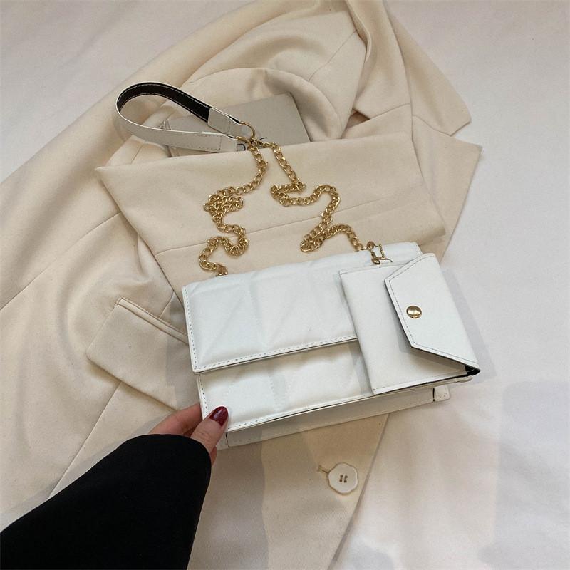 Sac bandoulière tendance pour femme Sac à bandoulière simple et élégant en cuir PU vintage