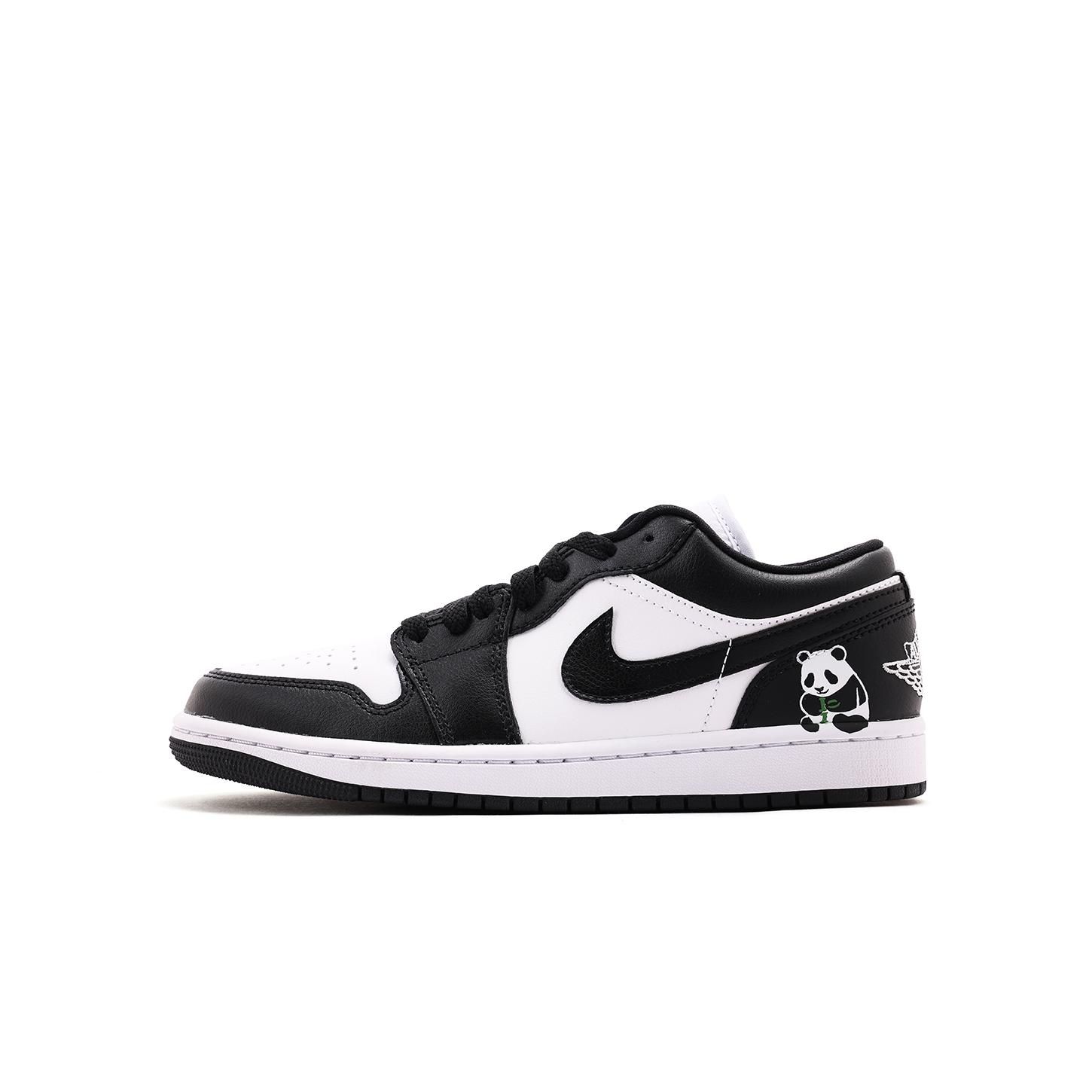 

Jordan Air Jordan 1 Coverage Low top Vintage Basketball Shoes Unisex Black White DC0774-101(Team-) 36.5