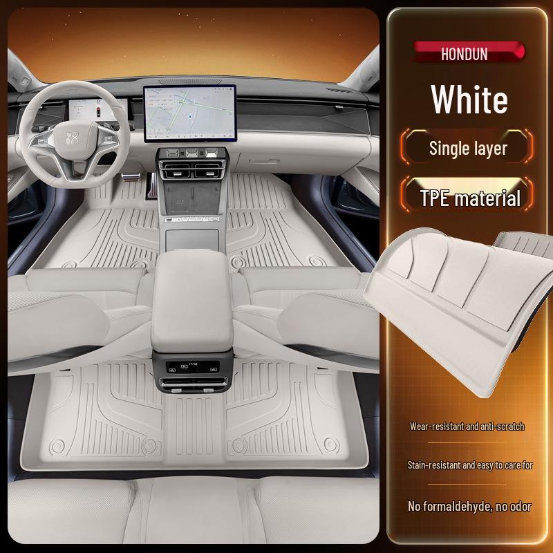 BYD Han L Floor Mats for TPEDM/EV25: New Car Interior Accessories for Driver and Passenger