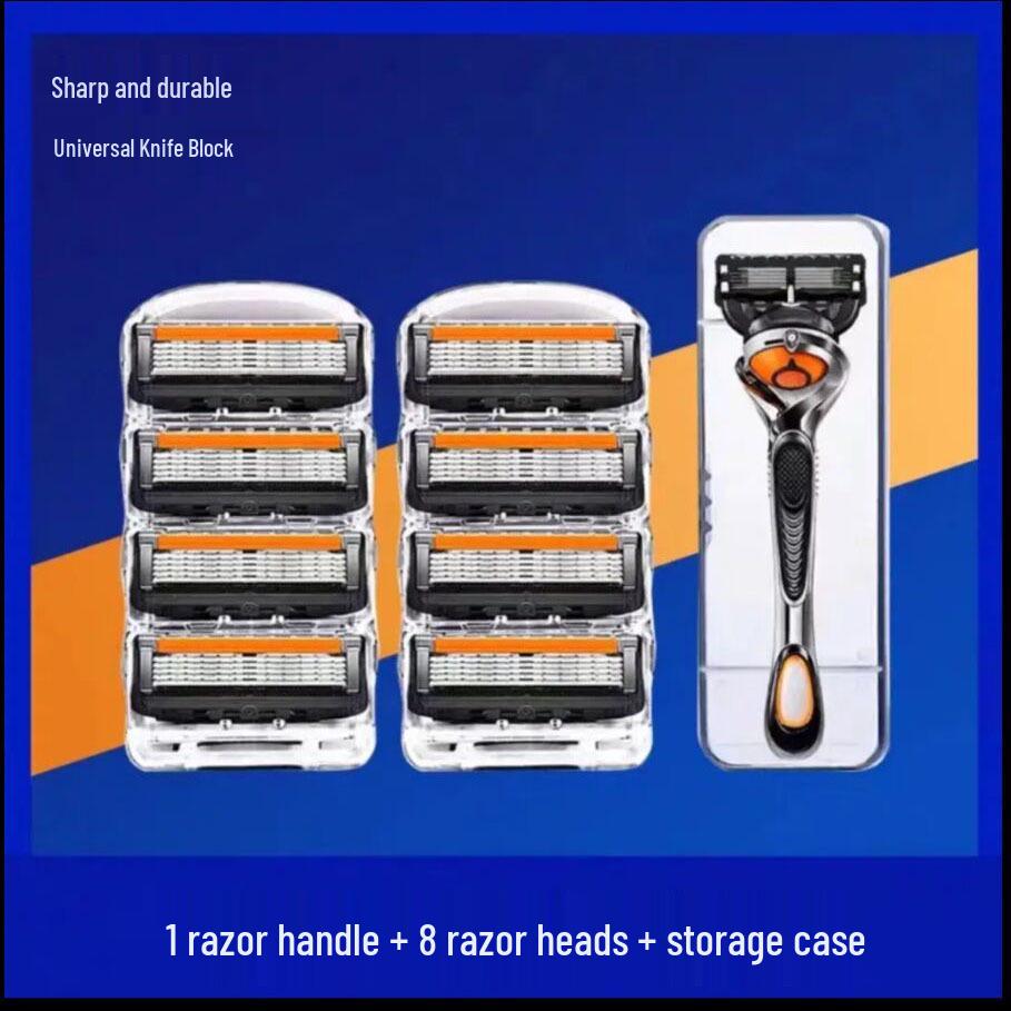German Quality 5-Blade Men’s Razor with Universal Sharp 5-Speed Concealed Blades