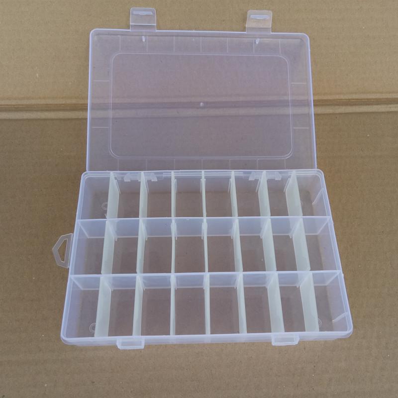 24/36 Grids Plastic Organizer Box Craft Organizer Storage with Adjustable Dividers Bead Box Fishing Tackles Box Jewelry Box