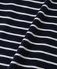 Petit Honfleur Paneled Striped Navy Women's T-Shirt, 521105,