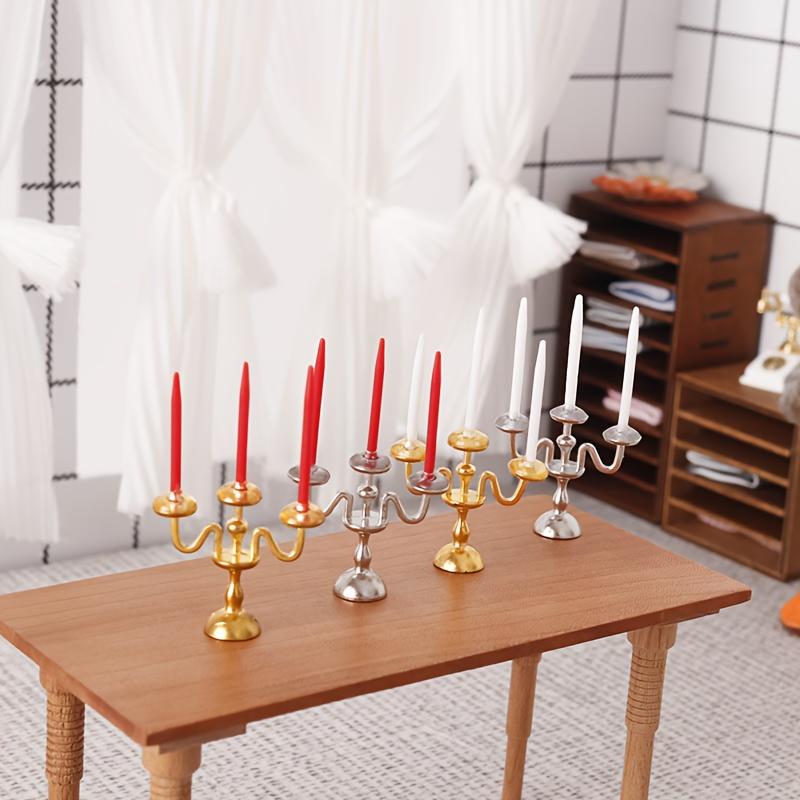 Mini Vintage Three-armed Candlestick Home Table Decor