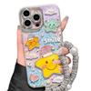 Star Smiling Face for Apple 16 Promax Mobile Phone Case 15 All-inclusive Cute 14 Feather Yarn 11 with Hanging Chain 12 High-end Female