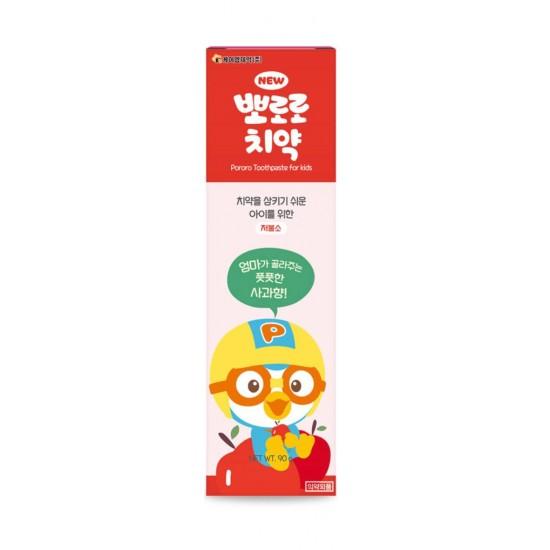 Pororo Kids Low Fluoride Toothpaste 90g X 4ea (Mixed Fruits / Apple / Melon / Pineapple) / Korean Cosmetics, Korean Oral Care, Dental Care