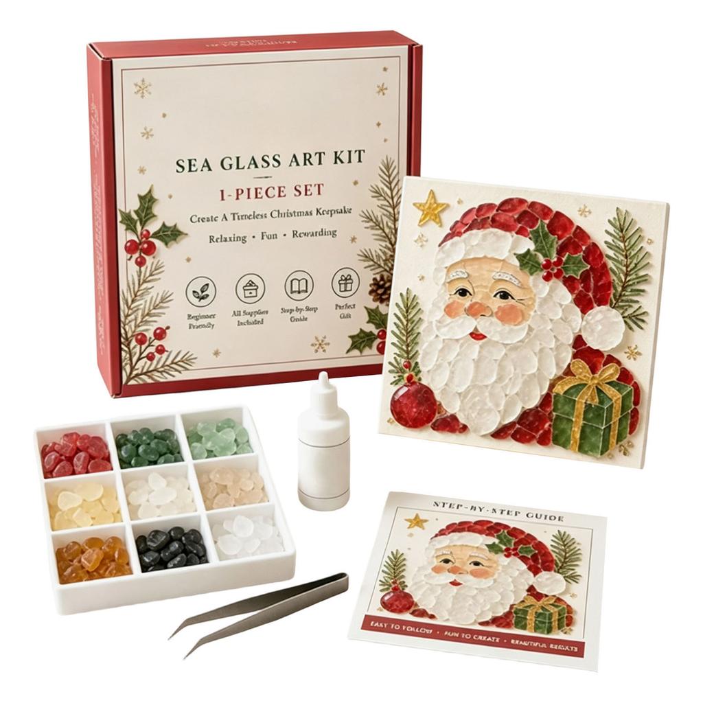 Sea Glass Christmas Kit - DIY Ornament Set