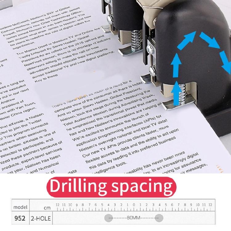 Professional Office Hole Puncher 2 Hole Puncher 150 Sheet Capacity Heavy Duty 2 Hole Puncher For Paper PVC Cardstock