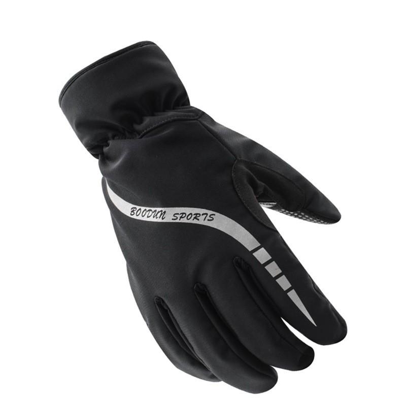 Mens 5-Finger Snow Gloves Skiing Single Double Board Touchscreen Warm Anti-Cold