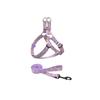 Adjustable Dog Harness Leash Set Small Medium Dogs Print Design Nylon-like Material 3 Sizes Available