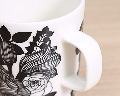 Marimekko Siirtolapuutarha Mug, 250ml, Black and White, 68423 197 [Parallel Import]