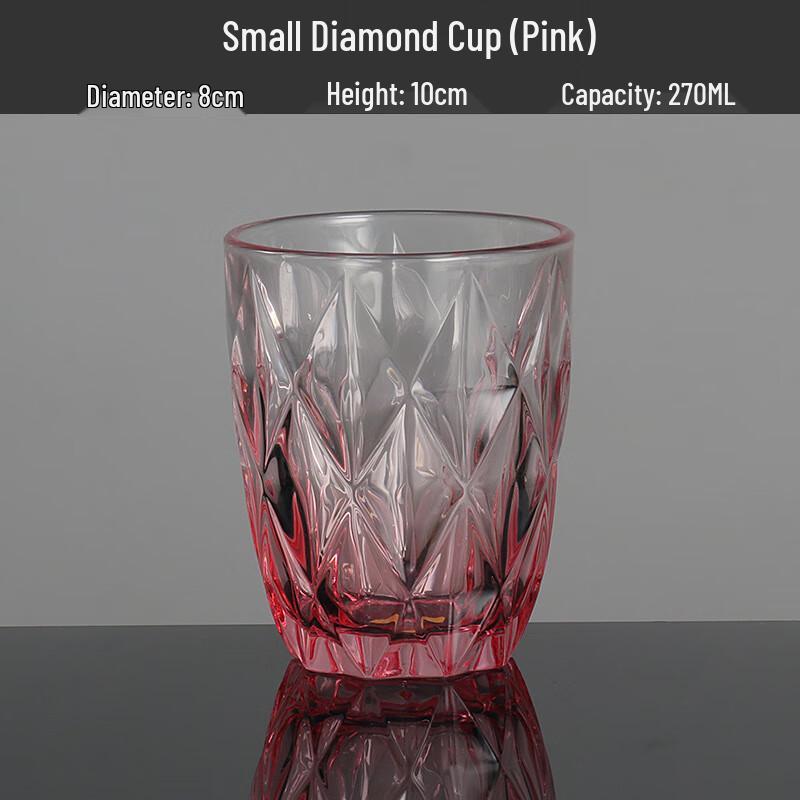Rhombus Glass Tumbler Set for Bathroom and Hotel