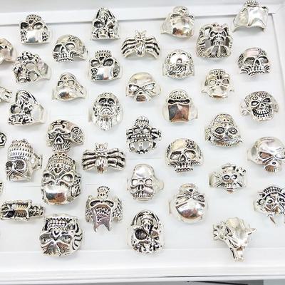 5Pcs Alloy Ring Skull Shape Ring Accessories Retro Fashion Accessories