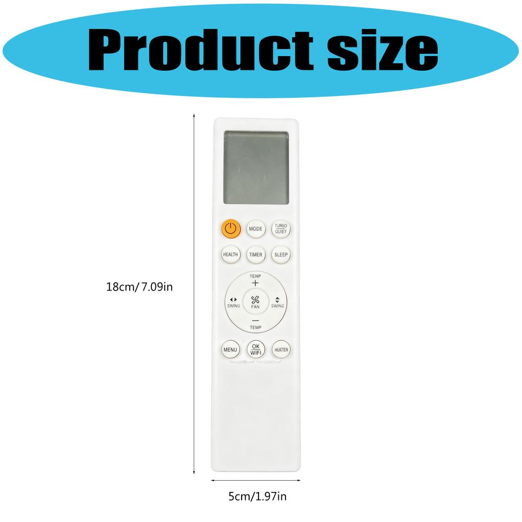 Advanced IR Remote Control Replacement Repair for YR-HRS01 151800106A Air Conditioners with Wide Application