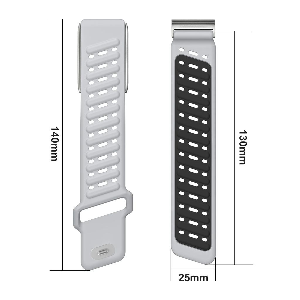 Replacement Two-tone Silicone Strap Compatible With Whoop 5.0 MG Soft Breathable Sport Wristband Fitness Tracker Accessories