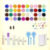 Needle Felting Kits 40 Colors Wool Roving Set Needle Felting Starter Kits with Felting Tool Needle Felting Supplies