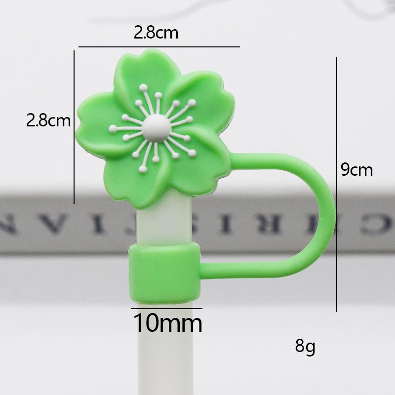Stanley Water Bottle Silicone Straw Cover with Dust Plug - 10mm Bow Design