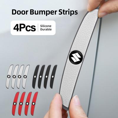 4Pcs Car Door Anti Collision Strip Rearview Mirror Protector Stickers For Suzuki S-cross Celerio Samurai Kaiser Swace Across SX4