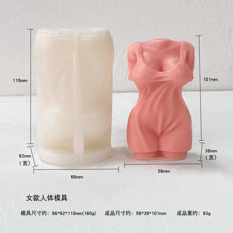 Sculpture Torso Mold Human Candle Mold DIY Body Abdominal Muscle Man s Statue Plaster Sculpture Male Silicone Mold